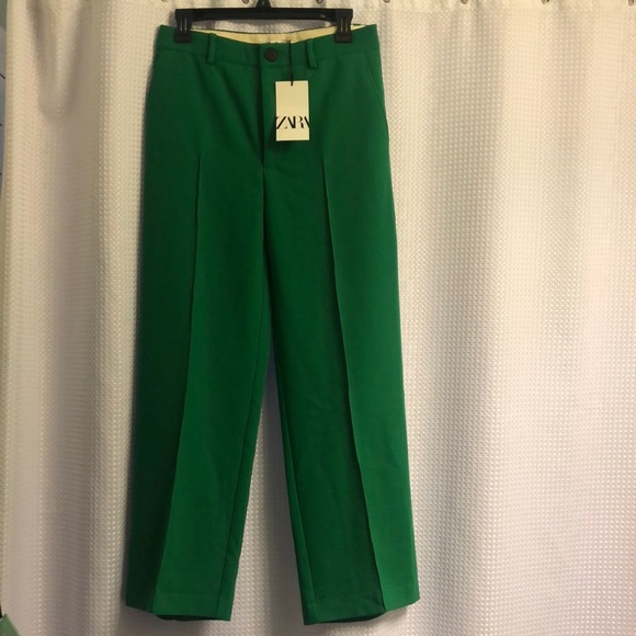 Zara Pants & Jumpsuits Nwt Green Zara Pants Poshmark